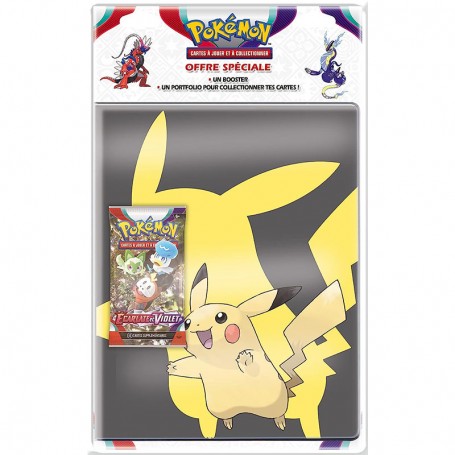 Pack Portfolio A4 + Booster EV01 Écarlate et Violet Cartes Pokémon