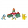 Squirtle Hawlucha Pikachu Battle Figure Set Pokémon Action Toy