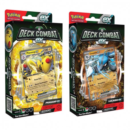 Deck Combat EX Pharamp EX et Lucario EX Pokémon