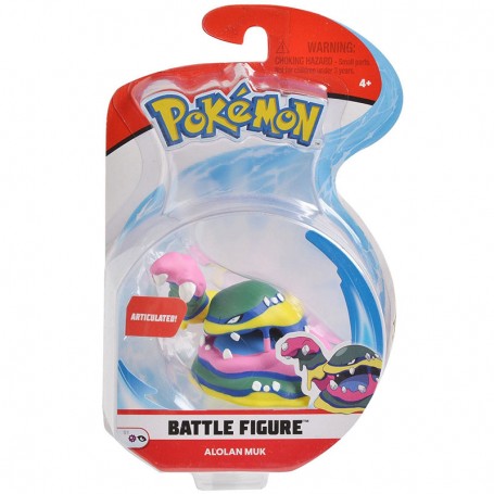 Alolan Muk Battle Figure Pack Pokémon Action Toy