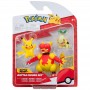 Pikachu Magmar and Turtwig Battle Figure Set Pokémon Action Toy