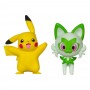 Pikachu and Sprigatito Battle Figure Pack Pokémon Action Toy