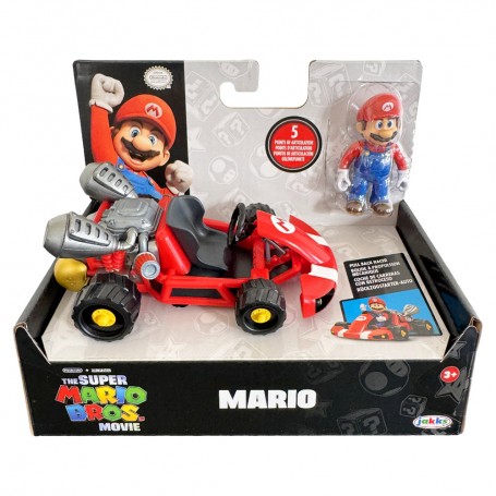 Mario et véhicule Kart Figurine Super Mario Bros Movie Jouet