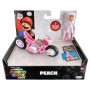 Peach et véhicule Kart Figurine Super Mario Bros Movie