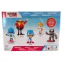 Pack 5 Action Figures Sonic The Hedgehog 6cm