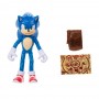 Sonic avec carte et sac pour les anneaux Figurine Articulée Sonic The Hedgehog 2 10cm