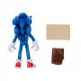 Sonic avec carte et sac pour les anneaux Figurine Articulée Sonic The Hedgehog 2 10cm