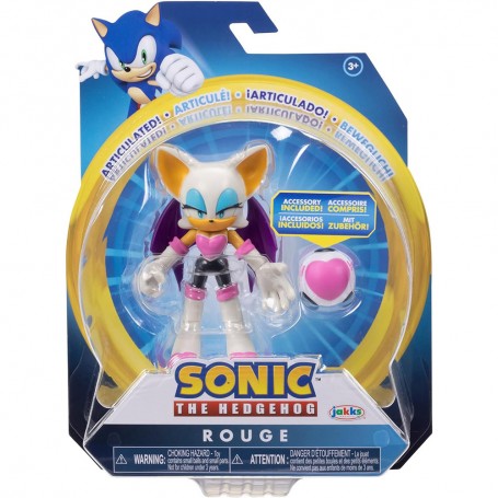 Rouge avec Bombe Coeur Figurine Articulée Sonic The Hedgehog 10cm