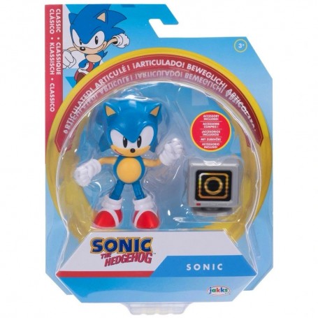 Sonic with monitor Action Figure Sonic The Hedgehog 10cm