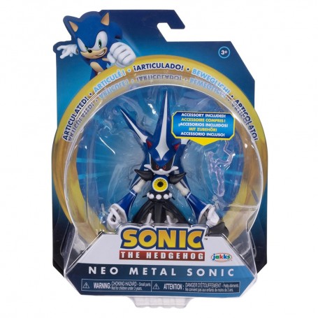 Neo Metal Sonic with electric wand Action Figure Sonic The Hedgehog 10cm