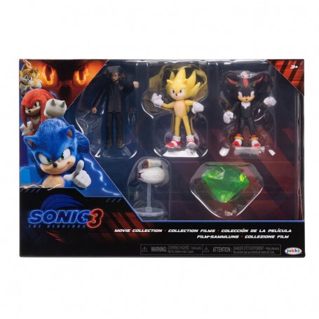 Coffret de 5 figurines articulées Sonic The Hedgehog 3 6cm