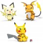 Coffret Trio Évolution Pikachu Jeu de construction Pokémon Mega Construx