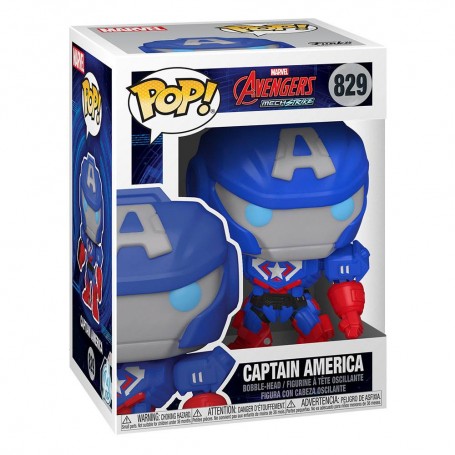 Captain America Figurine Funko POP! MARVEL Avengers Mech Strike